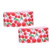 Polyester Red Printed Flowers Christmas Ribbon DIY Sewing Gifts Packing Belt DecorationType 1
