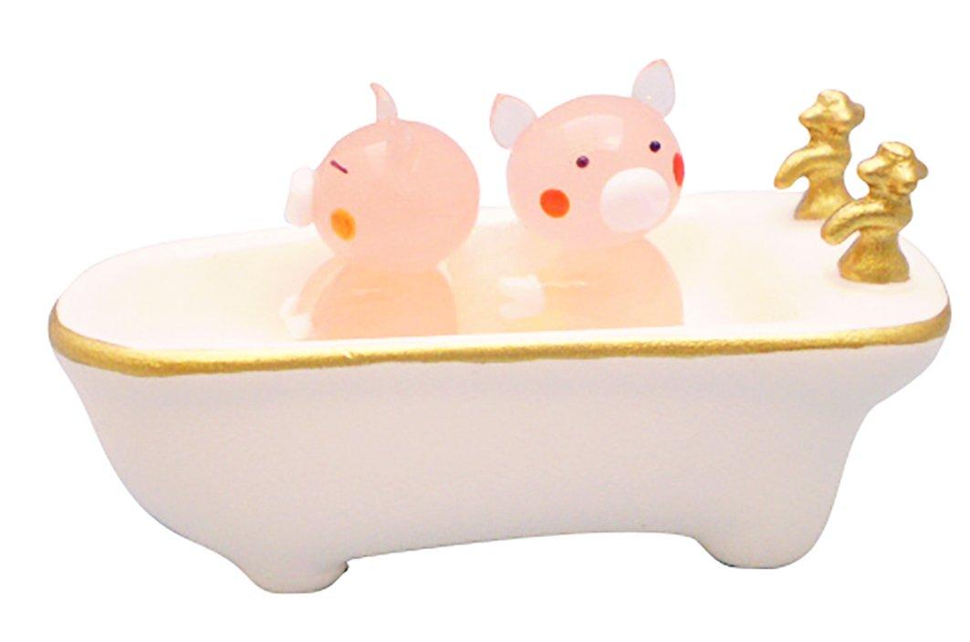 Четыре мультяшных милых свинки из стекла ручной работы для мытья спины