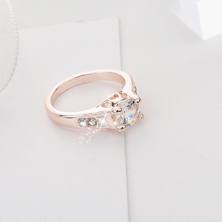 European & American Fashion Rhinestone Zirconia Crystal Ring