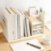 Desktop Storage No Assembly Desk Shelf with Pen Holder and Large Capacity Desk Desktop Book Desk Organizer for A4 A White ELECTRO-WEIDEWORLD Unit,