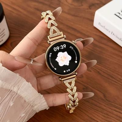 Diamond Slim Band for Huawei Watch GT6 Pro GT5 GT4 46mm Luxury Women Strap for Samsung Galaxy 7 5 6 4 Classic 40mm 44mm 42 47mm