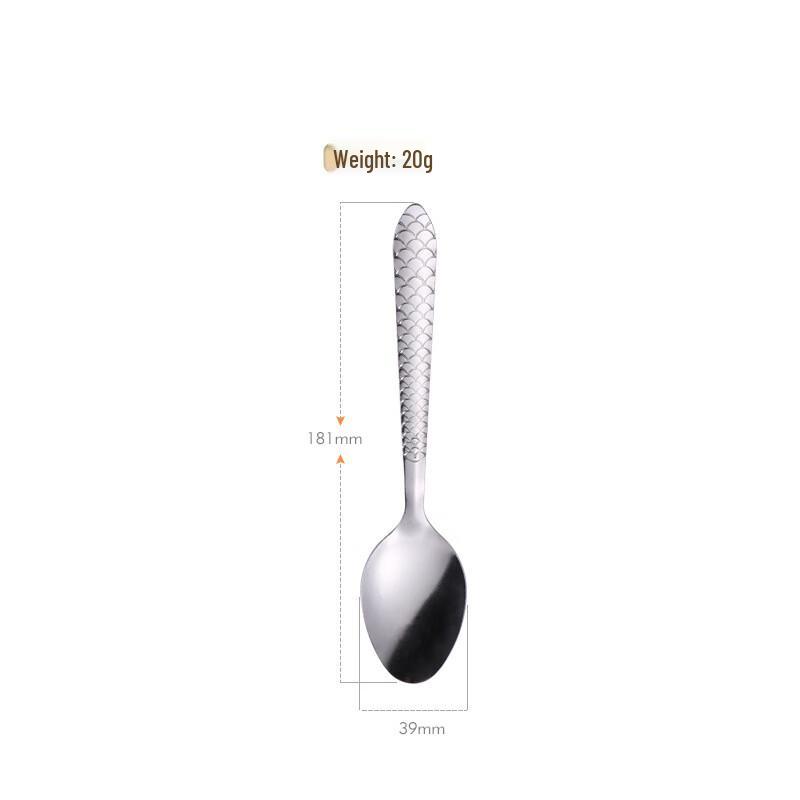 Zhishi Fish Scale Stainless Steel Cutlery Set