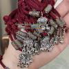Tibetan Style Bell Safety Lock Bracelet Gift for Girlfriend or Best Friend
