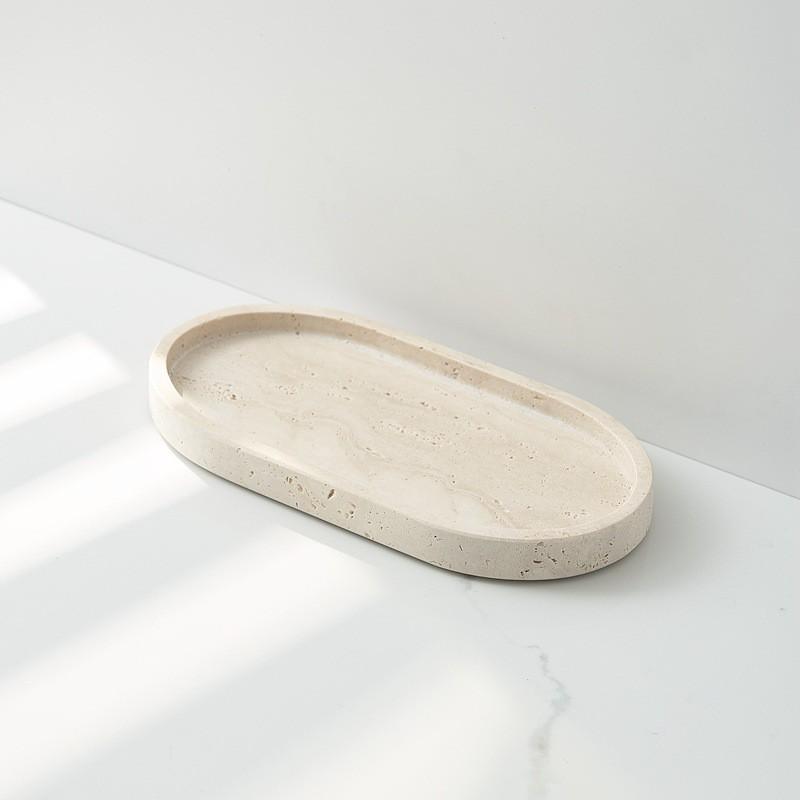 Natural Oval Serving Tray Entryway Decor