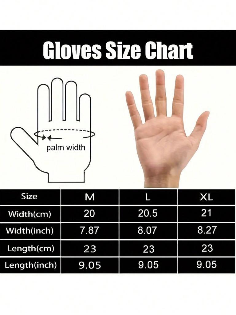 1Pair Winter Touch Screen Gloves - Windproof,Waterproof,Anti-Slip,Driving and Outdoor Activities,Zip Closure,Hand Washable