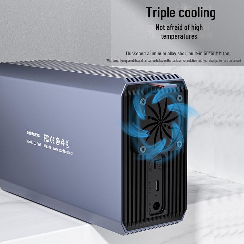 

Корпус для жесткого диска Akasis Dual Bay: Защитный чехол для SSD/HDD 3,5 и 2,5