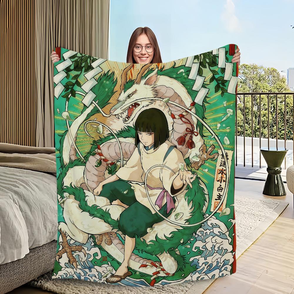 Flannel warm comfort style  romance soft plush blanket retro for sofa Japanese living room Classic office bedroom travel gift