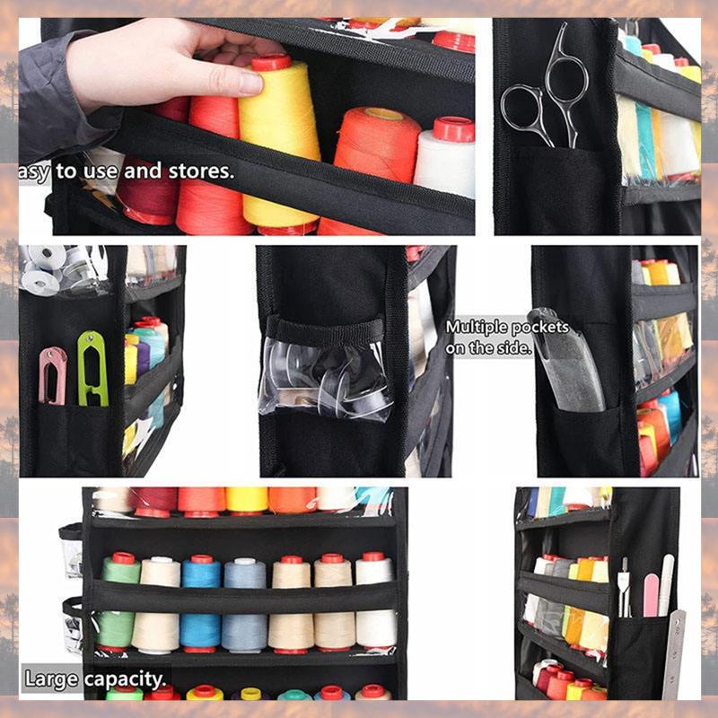 2025 Trend Hangende Garen Opberg Organizer, 5 Lagen Over De Deur Haakzak Met Duidelijke Diepe Zakken