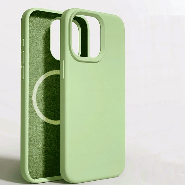 For Magsafe Liquid Silicone Magnetic Case For  For Iphone 16 15 14 13 12 11 Pro Max 16 14 15 Plus Wireless Charging Back Cover