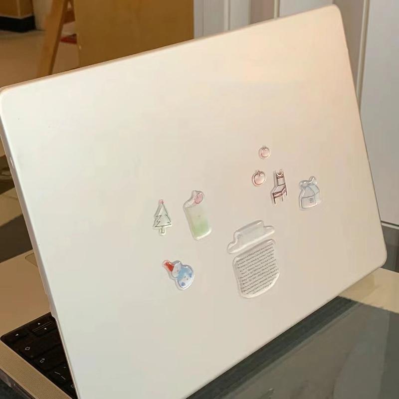 A Set Cute Computer Stickers, Funny Three-Dimensional Jelly Planner Decorative Stickers Mobile Phone Stickers