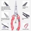 Stainless Steel Fishing Pliers Hook Remover Outdoor Fish Line Cutter Tool Comfortable Grip Scissors Fishing Accessories