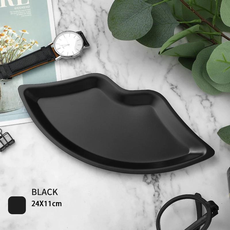 Modern Simple Stainless Steel Metal Water Drop Multi-shape Snack Tray Storage Jewelry Storage Metal Decoration Storage Organizer