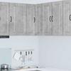 Porto Wall Mounted Corner Cabinet Concrete Grey 57 X 57 X 80 Cm Particleboard