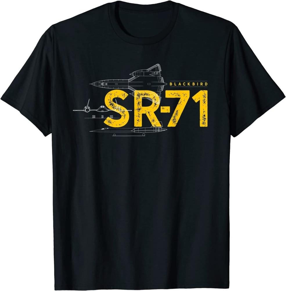 SR71 Blackbird Air Force Military Jet TShirt Size S5XL Unisex T-Shirt L