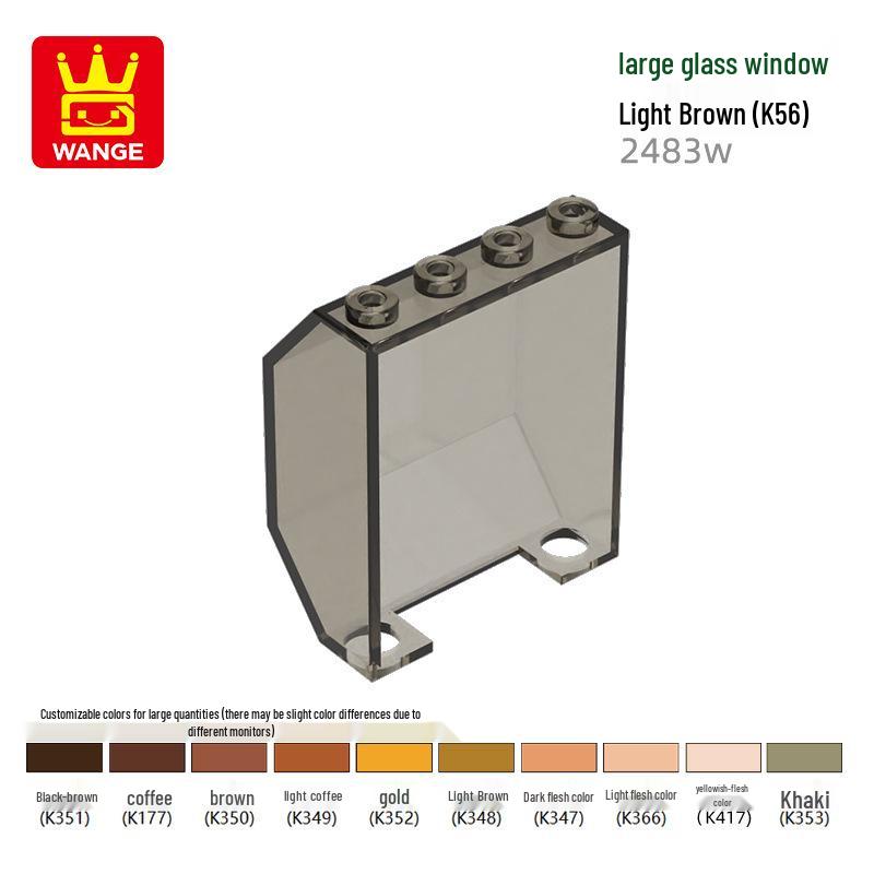 

Конструктор Wange 2483W: Большой набор обучающих игрушек со стеклянным окном, совместимый с мелкими деталями. 0.1 kg (approx. 24 pcs)