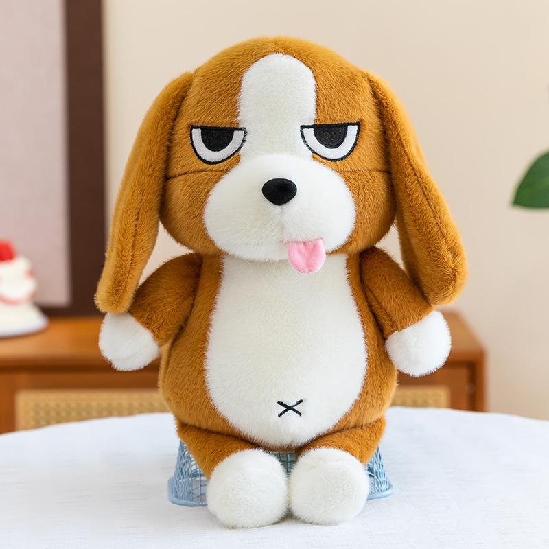 30-50cm Lustiges Beagle Plüschtier Weiche Stoffhundepuppe Geburtstagsgeschenk für engen Freund Heimzimmer Dekoration Schmuckkissen Kissen 40cm