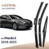 LUTEHIL Wiper For Mazda 6 2018-     Front&Rear Wiper Blades Windshield Windscreen Window Brushes 24"+18"+12"