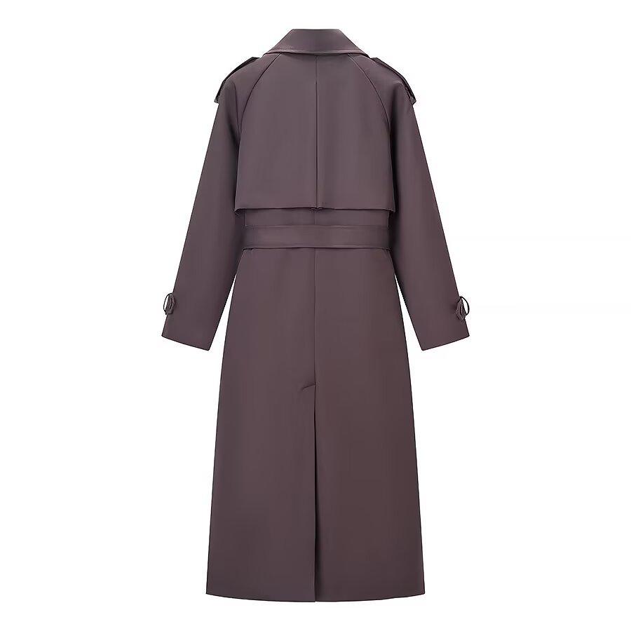 European and American Style, New Women's Clothing, Fashionable, Casual, Versatile, Thickened Long Trench Coat