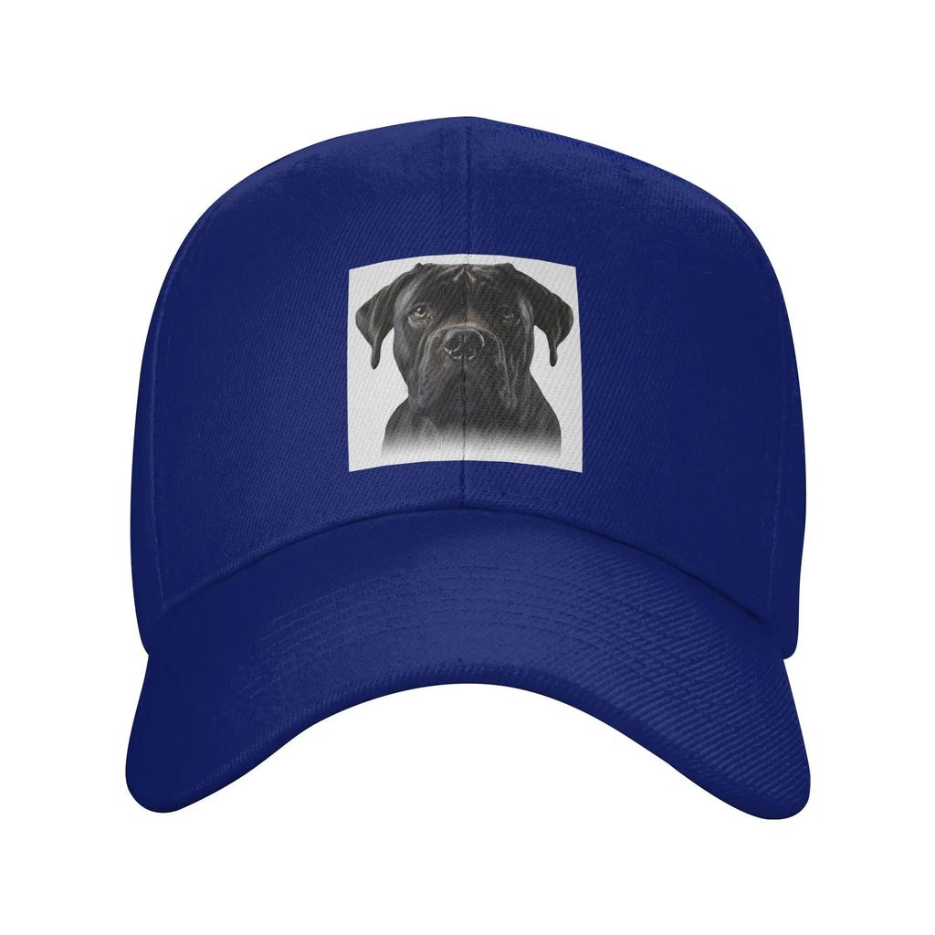 Black cane corso Italian Mastiff Baseball Caps Snapback Fashion Baseball Hats Breathable Casual Casquette Men's And Women's
