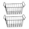 2 Pieces Deep Freezer Steel Wire Baskets Refrigerator Basket Practical
