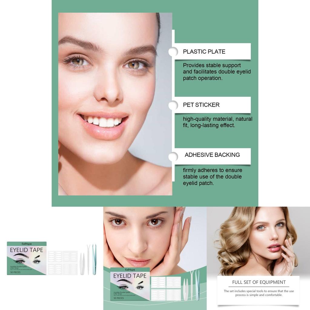 Eelhope Double Eyelid Tape Set With Skin Tone Adhesive For Natural And Comfortable Look