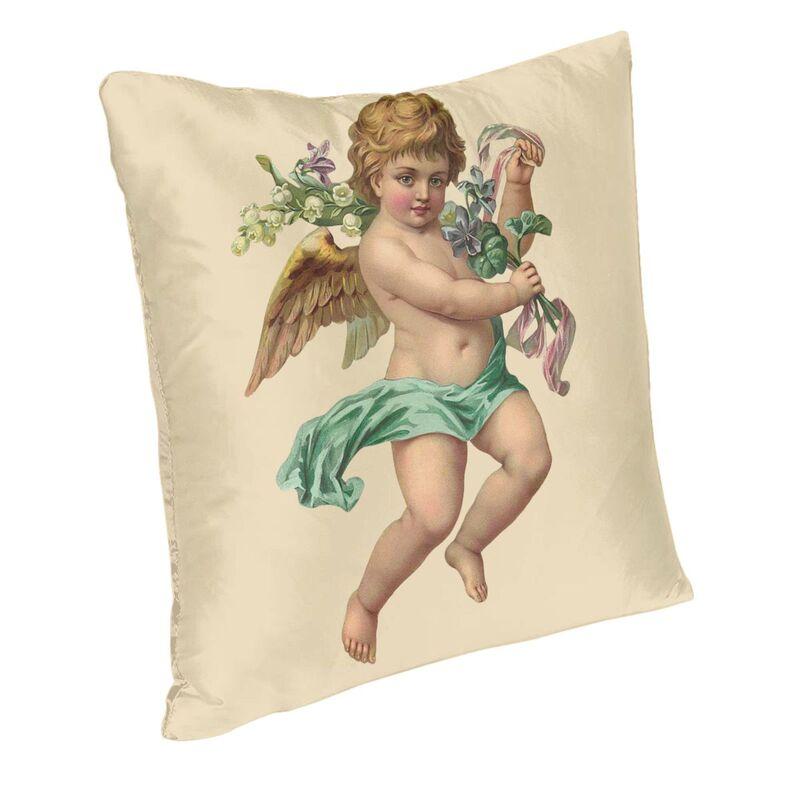 Renaissance Engel Dekokissenbezüge Dekor Home Fashion Vintage Cherub Wings Sofa Kissenbezug Quadratischer Kissenbezug Dakimakura