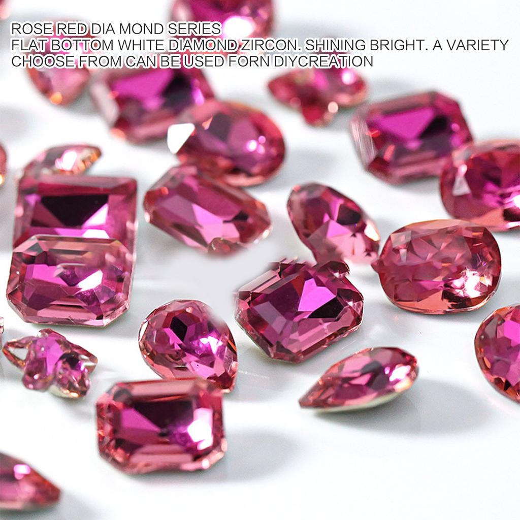10Pcs Rhinestone Set Multi-Shapes Glitter Stones Rhinestones Nails Crystal Nail Art Rhinestones DIY Nail Art Accessory