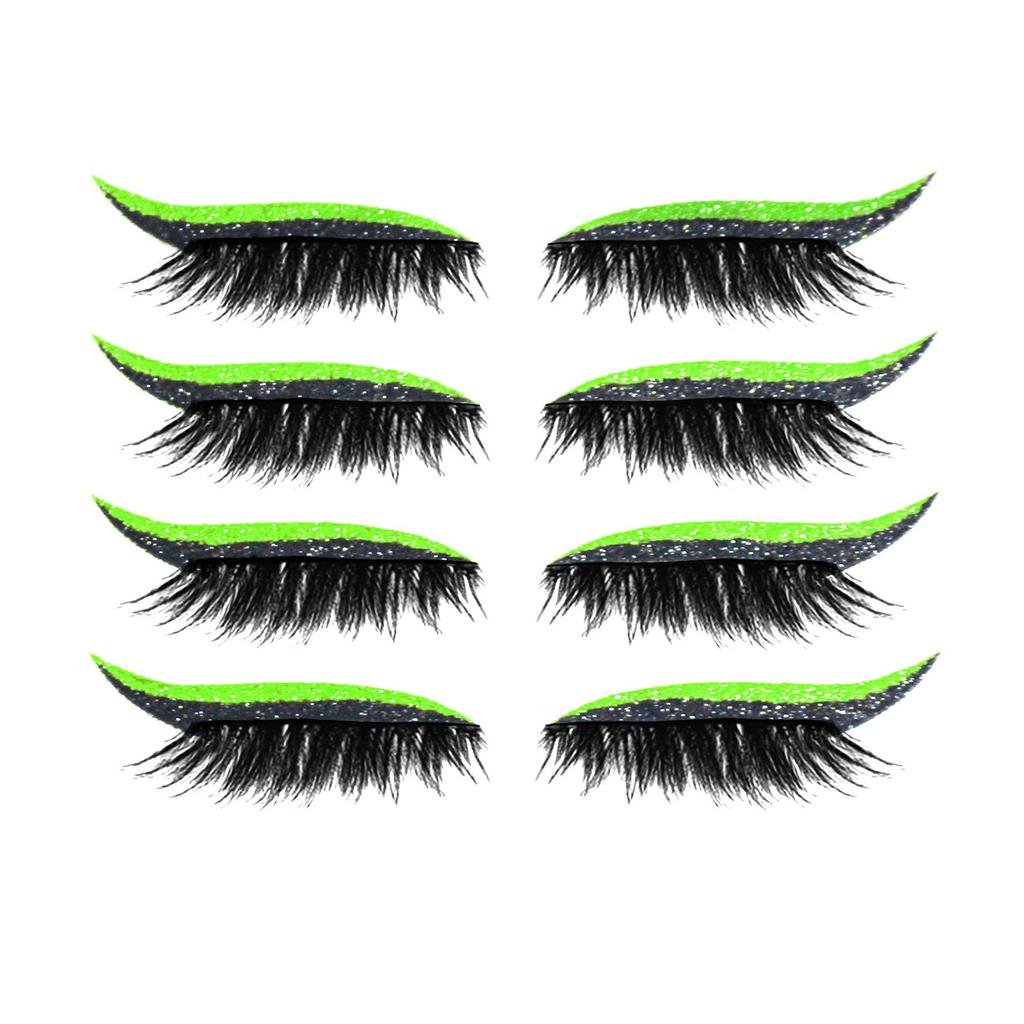 European And American Glitter Self Adhesive Eyeshadow Stickers Double Eyelid False Eyelashes Waterproof Party Eye Makeup Stickers