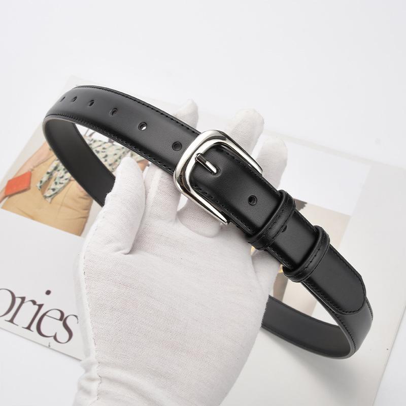 Women's Versatile Leather Belt: Trendy Decorative Fashion for Jeans, Skirts, and Trousers