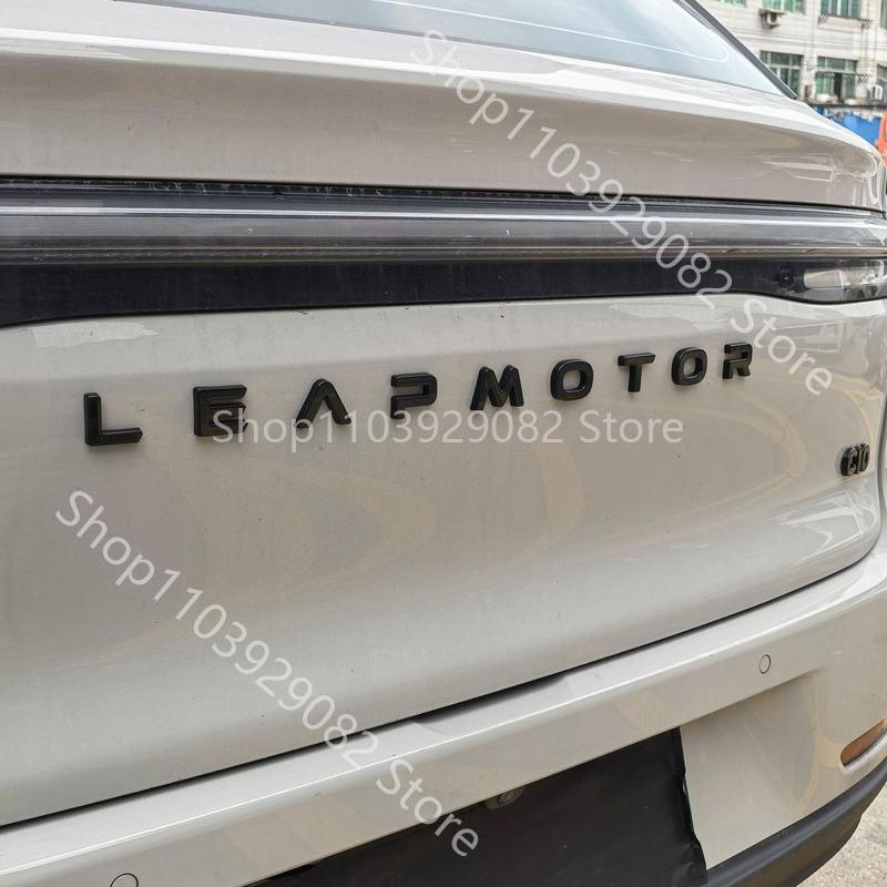 For Leapmotor C10 C16 C11 B10 Blackened Car Emblem Letter Sticker Black Warrior Exterior Modification Accessories