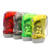 4Pcs Portable Hand Press Power 3 LED Flashlight Torch Travel Camping Light Lamp
