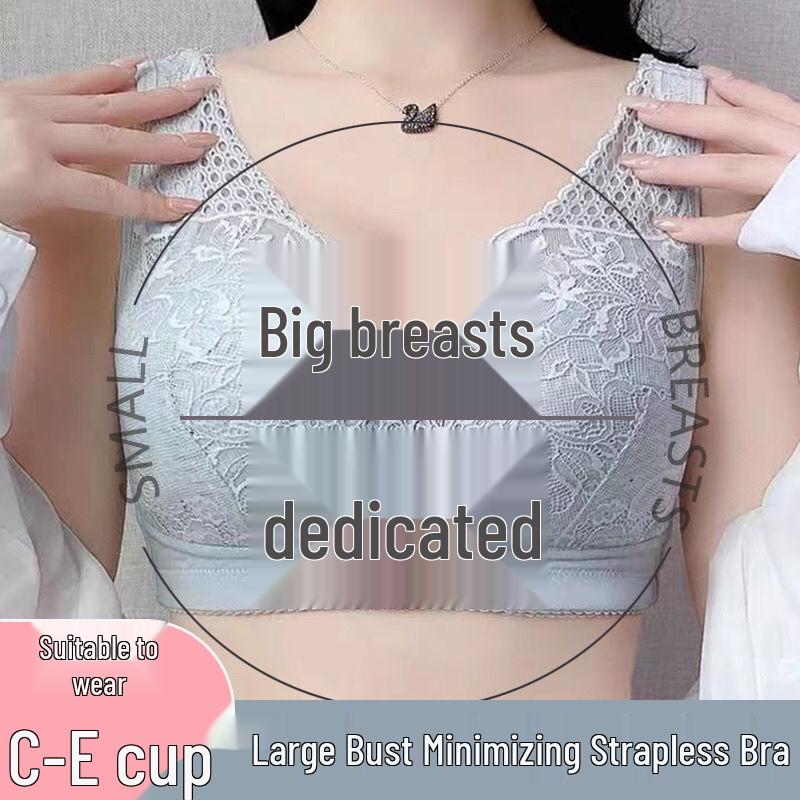 

Wire-Free Ultra-Thin Breathable Bra for Plus Size Women 40/90C телесный