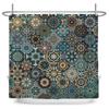 Bathroom Art Bohemian style Shower Curtain Medieval Minimalist Art Boho Polyester Fabric Bath Curtain 180x180CM with 12 Hooks