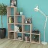 VidaXL Bookcase/shelf 142 Cm Oak Color