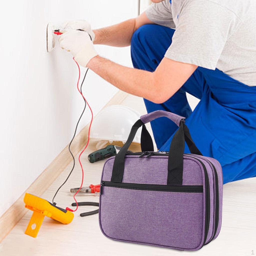 Multimeter Carrying Case ,Circuit Tester Storage Organizer, Polyester Holder Bag, ,for