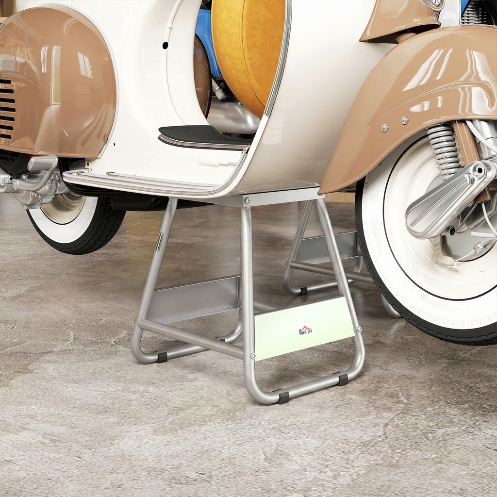 Motorcycle Stand, Universal Motorcycle Mount, Load Capacity up to 500kg, Motorcycle Stand Steel, Grey