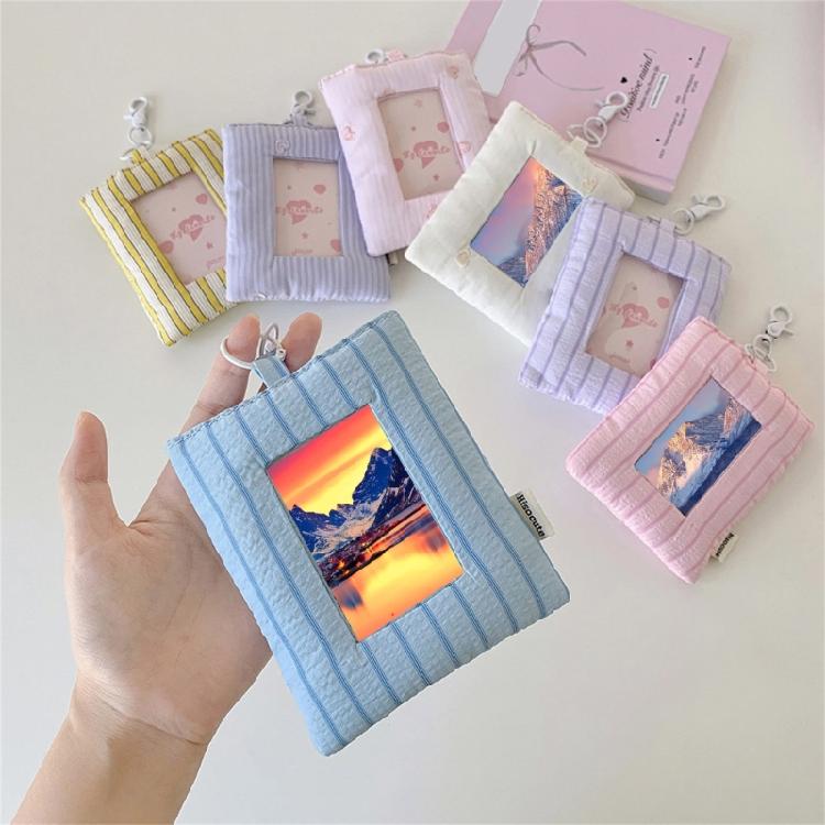 3 Inch Mini Photo Protector With Carry Hook For Backpacks Key Organizes Photo Card Pouches Photo Card Protector Sleeve