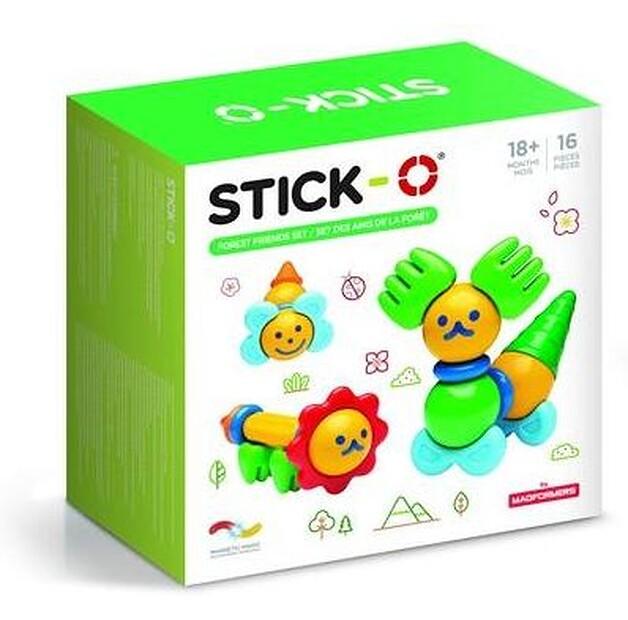 Конструктор магнитный Magformers Stick-O Лесные друзья, 16 деталей