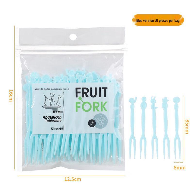 Disposable Plastic Fruit Fork and Pick Set