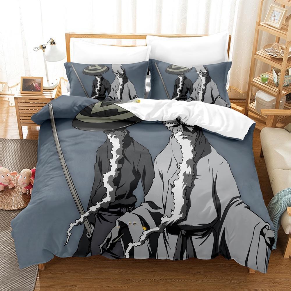 3d Printing Game Afro Samurai Bedding Set Cartoon Anime three-piece set Adult Kid Bedroom Duvet cover Sets 3D Print Kawaii Girls