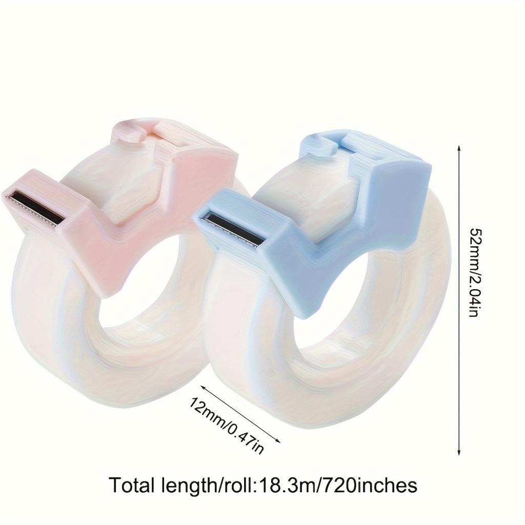2pcs Invisible Tape Set Misunderstanding Tape Transparent Paste Copy Invisible For Students