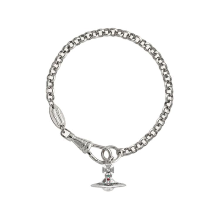

Vivienne Westwood Pattern Design Brass Bracelet Women bracelets Silver 8050889136330 Basic Packaging-Dust Bag+Box