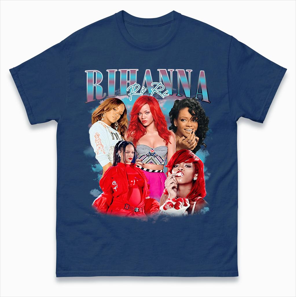 Rihanna Riri Graphic Tshirt Unisex Unisex Hip Hop Rb Singer Fan Casual Oversized Short Sleeve Cotton Streetwear Tops
