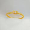 Vietnam Gold-Plated Irregular Copper Bangle Bracelet for Women