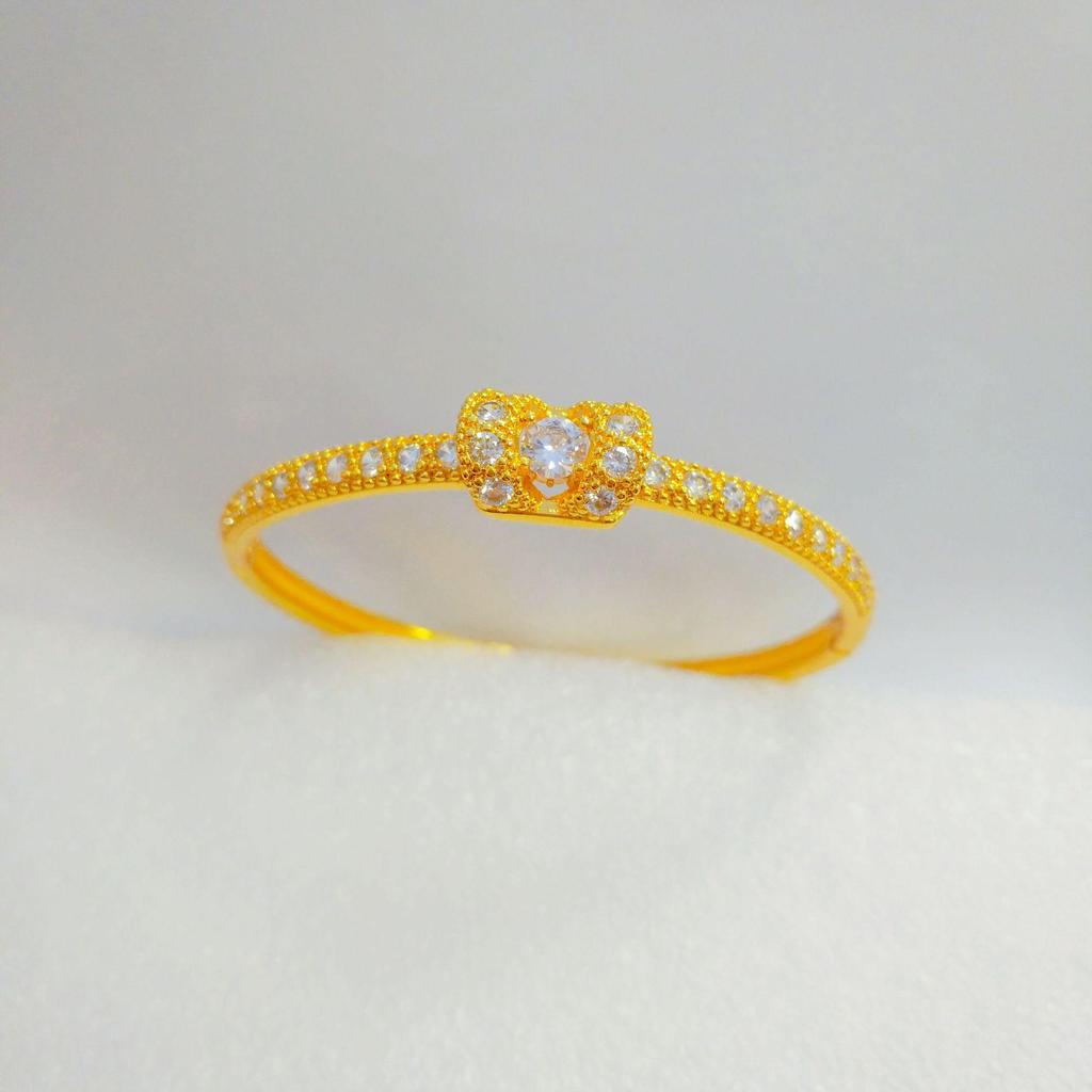 Vietnam Gold-Plated Irregular Copper Bangle Bracelet for Women