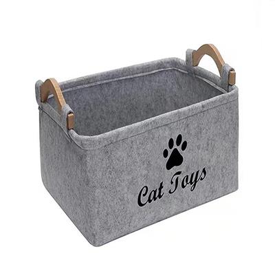 Oyuncak Köpek Sepeti Evcil Hayvan Saklama Kutusu Çöp Kutusu Düzenleyici Oyuncaklar Kedi Aksesuarı Kabı Çöp Kutuları Keçe Sepetler Kaplar Düzenleyici