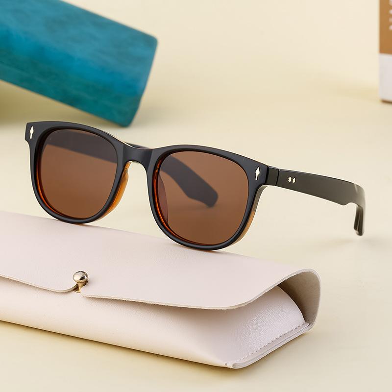 JYL TS Men's Square - Retro Driving Sun-Protective Trendy Sunglasses ZS-98139