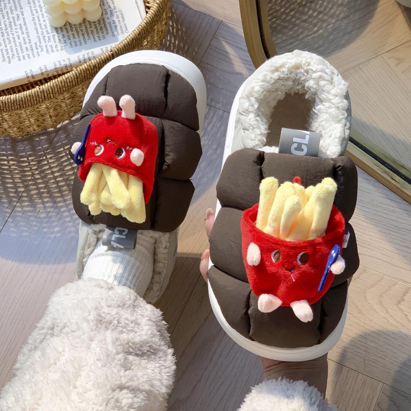 Women's Winter Slippers - Warm Velvet Lined Thick Sole for Indoor Comfort