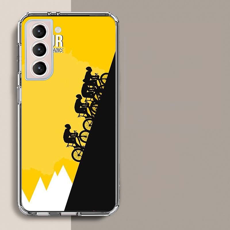 T-Tour De France Bicycle Phone Case For Samsung A16 A26 A36 A56 A17 A15 A25 A35 A55 A14 A24 A34 A54 A04S A05S Galaxy Note 20 10