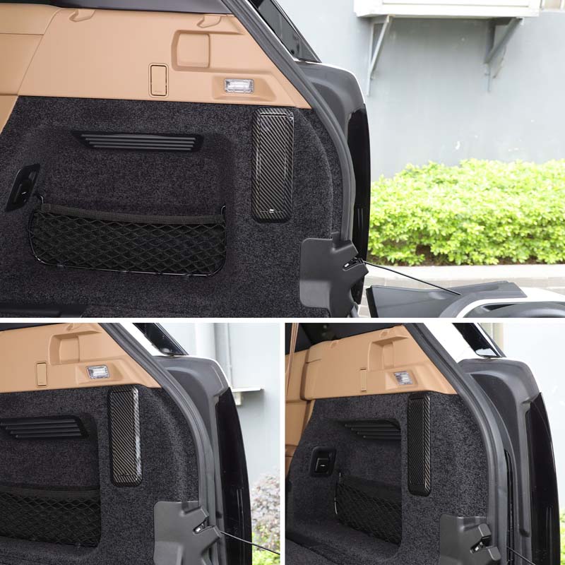 For Land Rover Range Rover Sport/Vogue L460 L461 2023+ ABS Carbon Fiber Car Trunk Seat Folding Button Anti Misoperation Cover
